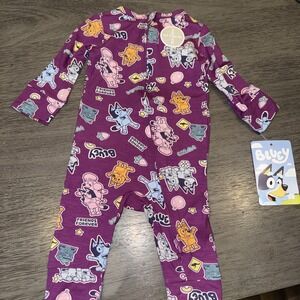 Bluey Zip Up Lightweight Bodysuit 3-6 Months